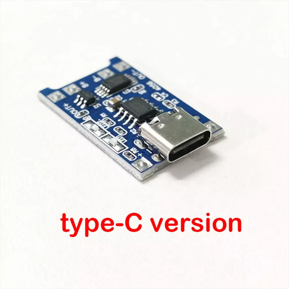 2 IN 1 3.7V Lithium Battery Charger Protection Board 5V 1A 2A Li-ion Lipo Battery Charging Protect Module Micro USB Type-C