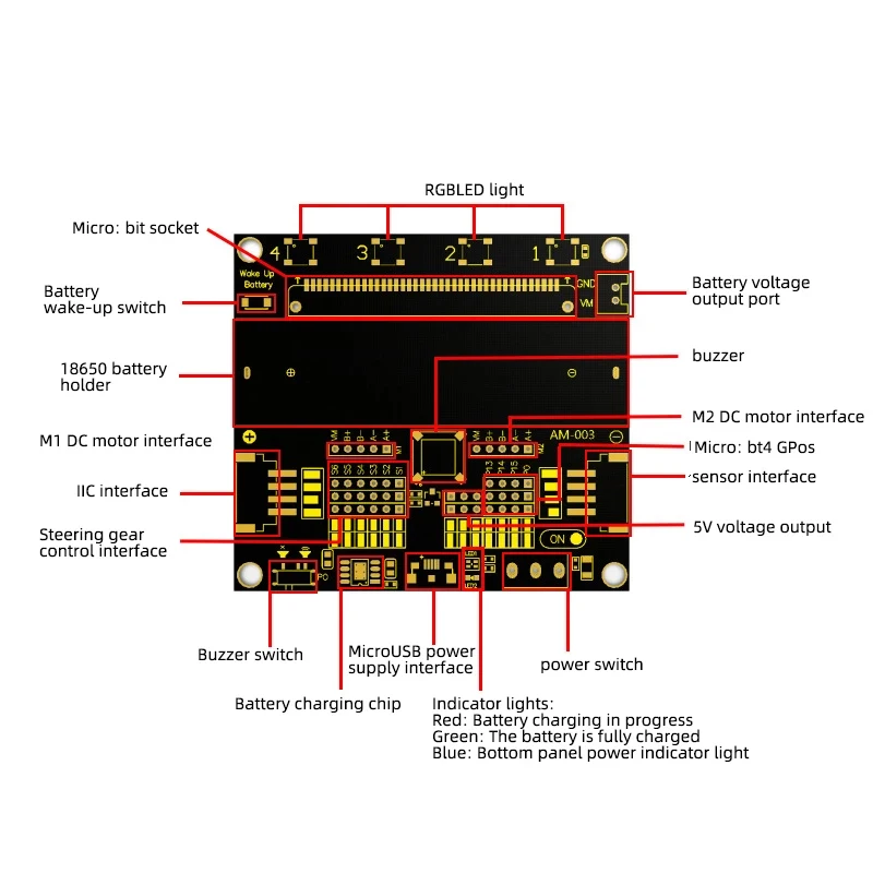Супер: Плата расширения Bit модуль микробит плата внешнего датчика печатная