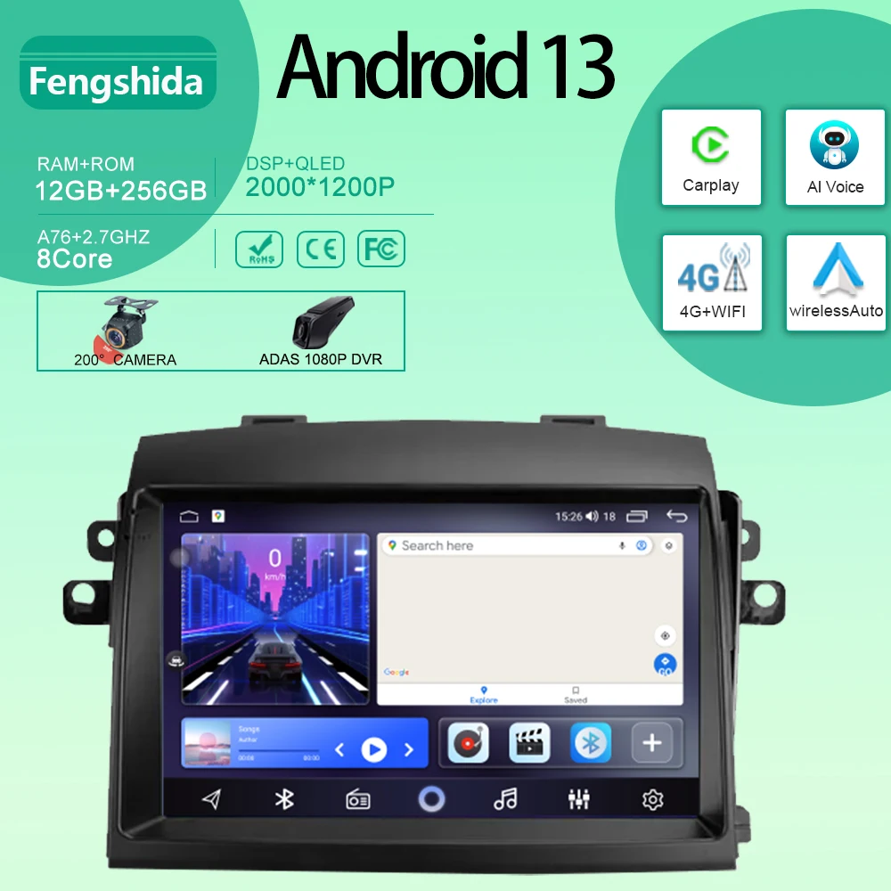 4G для Toyota Sienna 2 II XL20 2003-2016 автомобильный радиоприемник мультимедийный видеоплеер