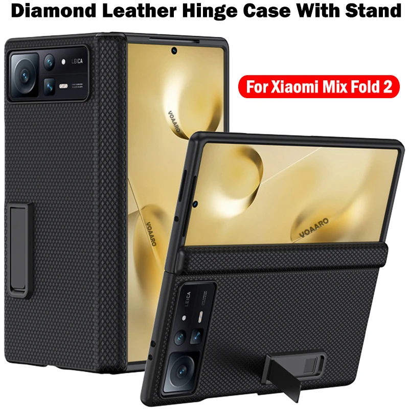 

Funda for Xiaomi Mix Fold 2 Case Diamond Leather Cover for Xiaomi Mix Fold 2 Fold2 Hinge Protection Flip Case with Stand Holder