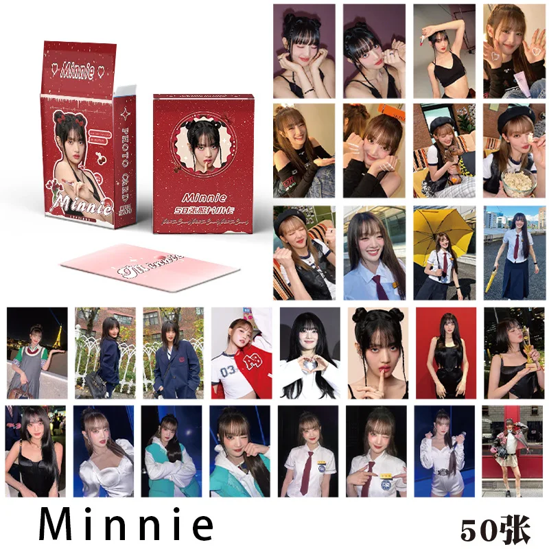 

50 шт./компл. альбом KPOP Gidle Laser LOMOcard Song Yuqi Minnie MIYEON (G)I-DLE голограмма SOOJIN подарок для девочек открытка фотокарта