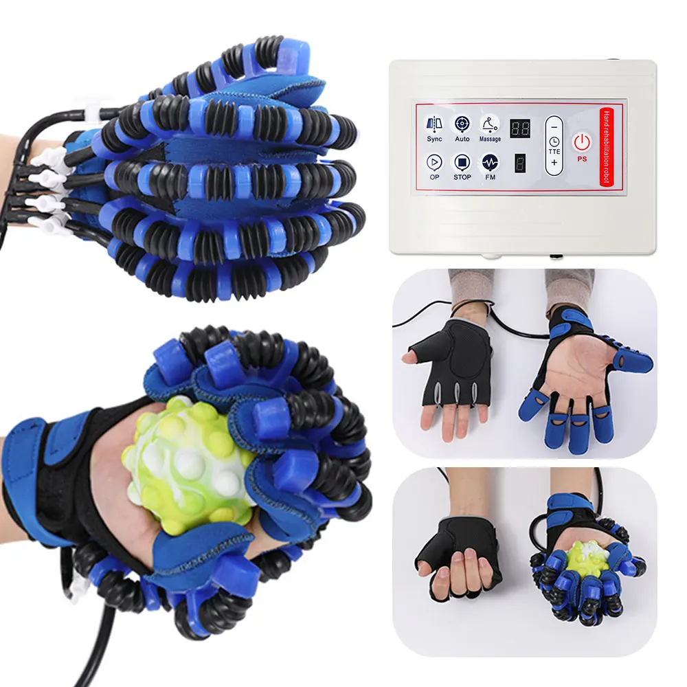 

Левое правое реабилитационные перчатки робота инсульта гемплегия церебральный Infarction тренировочное оборудование палец тренажер для развития мышц пальцев руки восстановление