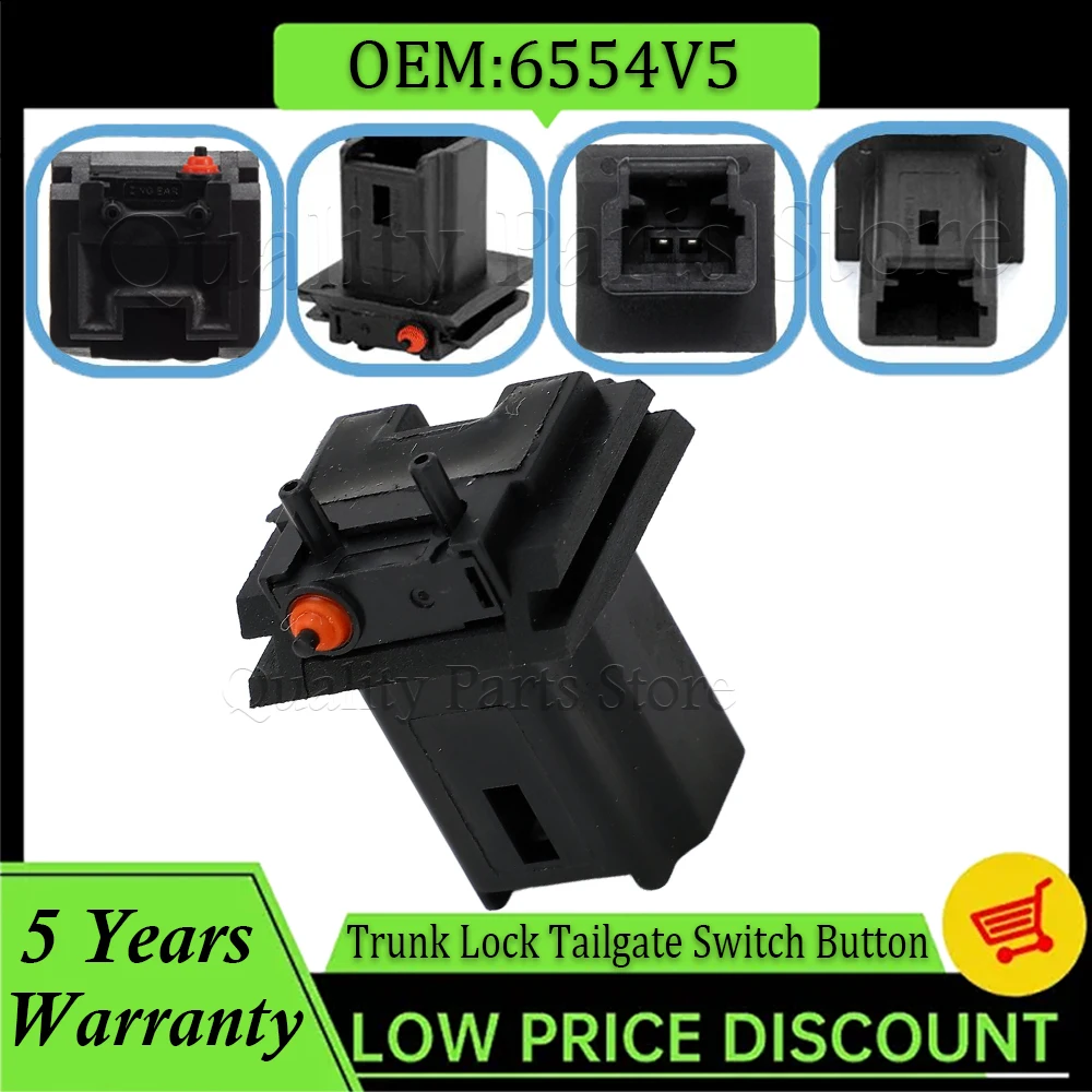 

Новый для Peugeot 307 308 408 301 Citroen C3 C4 Xsara Berlingo Замок багажника, переключатель открывания задней двери, кнопка ручки задней двери 6554V5