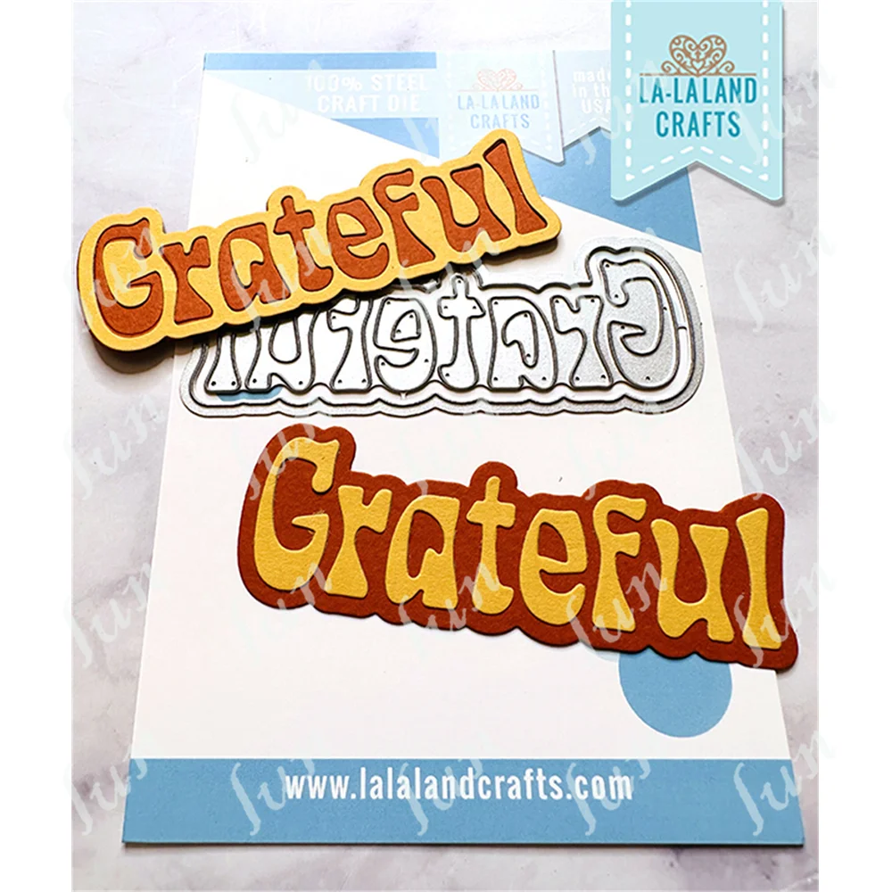 

Grateful Metal Cutting Dies Scrapbook Diary Decoration Embossing Cut Die Template Diy Make Paper Card Album Handmade