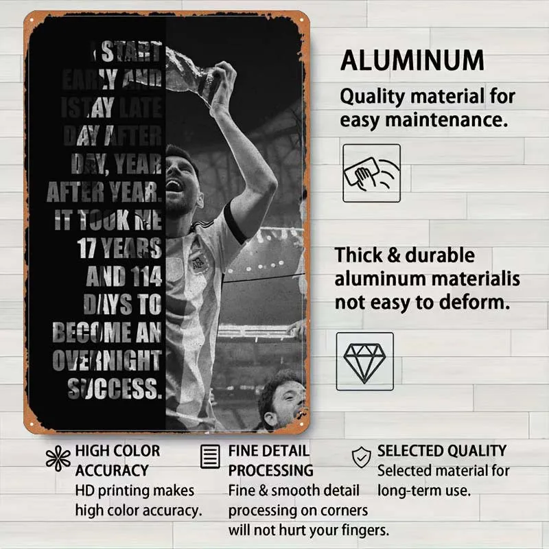 Металлический плакат Лионель Месси