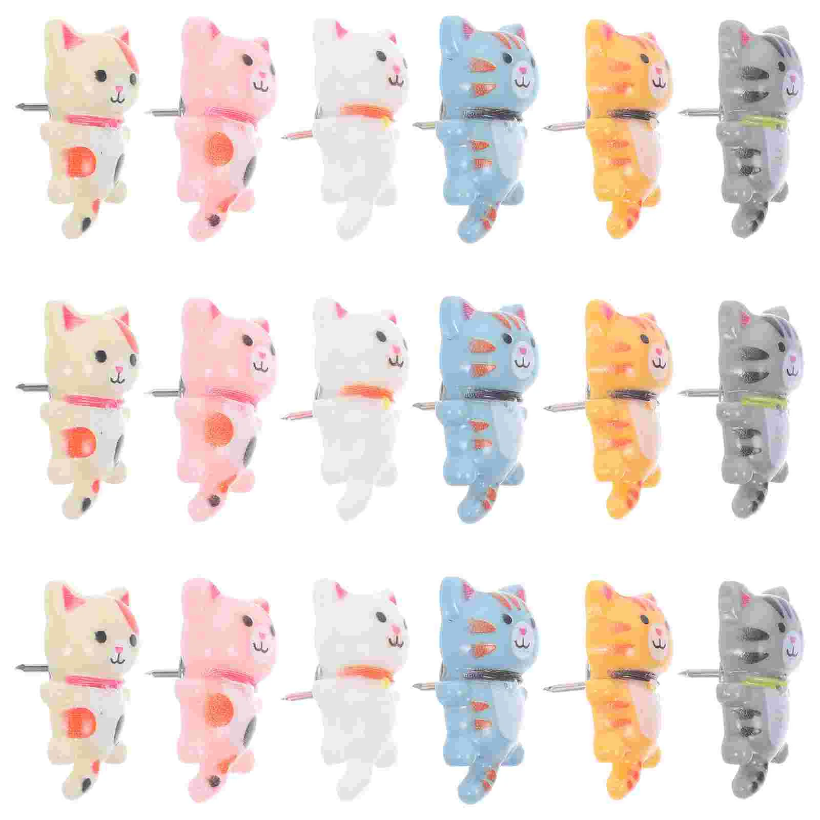 

50pcs Cat Push Pin Animal Push Pins Decorative Thumb Tacks for Bulletin Board