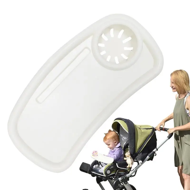 

Stroller Tray Table Removable Snack Table Attachment With Cup Holder Stroller Organizers For Drinks Cell Phones Toys And Snacks