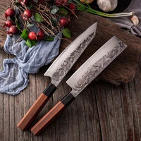 forging steel chef knife kitchen sushi knives sharp japanese nakiri knife cleaver slicing utility knife cooking cutting tool