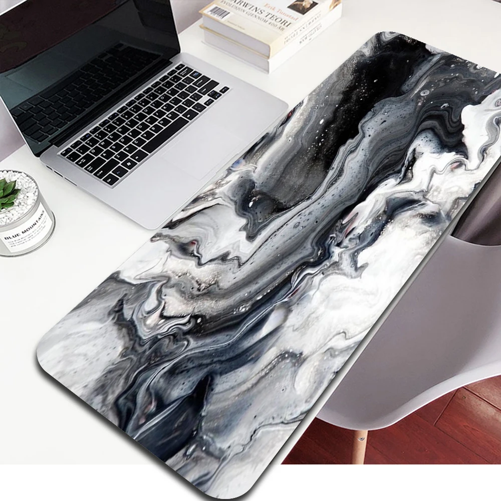 

Gamer Computer Desk Mat Ink Marble Mouse Pad XXL Large Mouse Pad Gaming Keyboard Big Mouse Pad Desk Mat PC Gamer Mousepads Mat