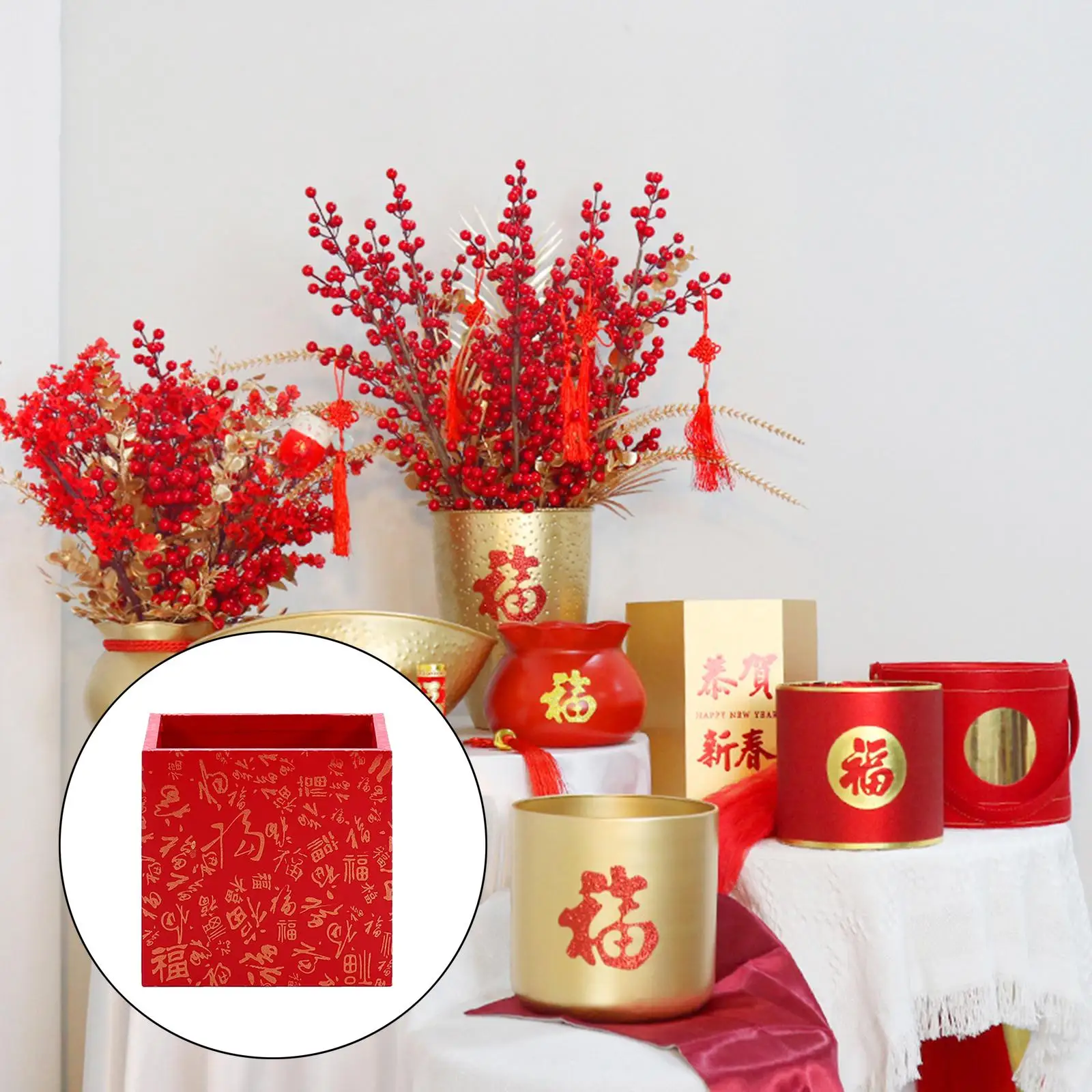 

Modern Flower Pot Containers Planters Small Gift Centerpiece Display for Indoor/Outdoor Garden Desk Home Decor Chinese New Year