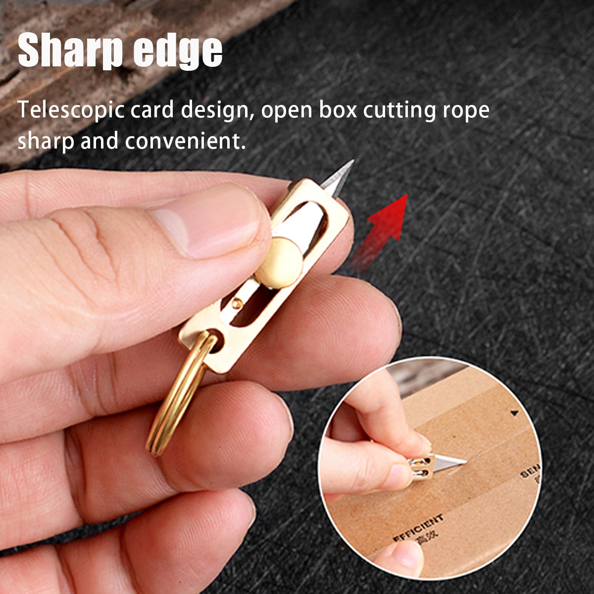 Фото Ультрамаленький титановый универсальный нож, EDC Tiny Knife Box/открывалка для упаковки с лезвием из нержавеющей стали, сверхлегкий и качественный №4