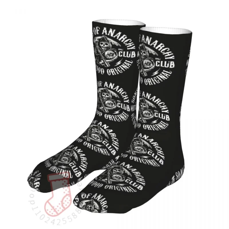

Socks Male Mens Women Casual Sons Of Anary Anarie Soa Redwood Oril Moto b Socks Skateboard Socks Spring Autumn Winter