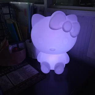 Светодиодная настольная лампа Hello Kitty 16 цветов меняющая цвет светодиодная ПЭ