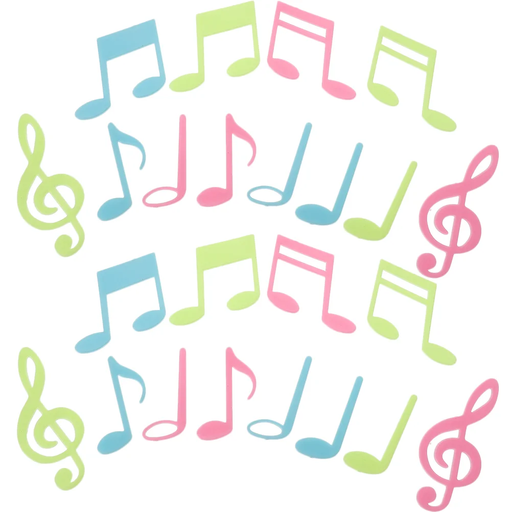 

10 Bags Glow The Dark Musical Notes Wall Sticker Decals Luminous Stickers Fluorescence Bedroom Night Plastic Kids Child Label