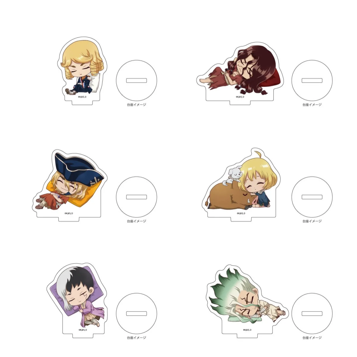 Фото Аниме Dr-STONE акриловая мини-подставка для фигурки, подставка, модель, тарелка, реквизит для косплея, декор, подарок с героями мультфильмов, подарки для еды №1