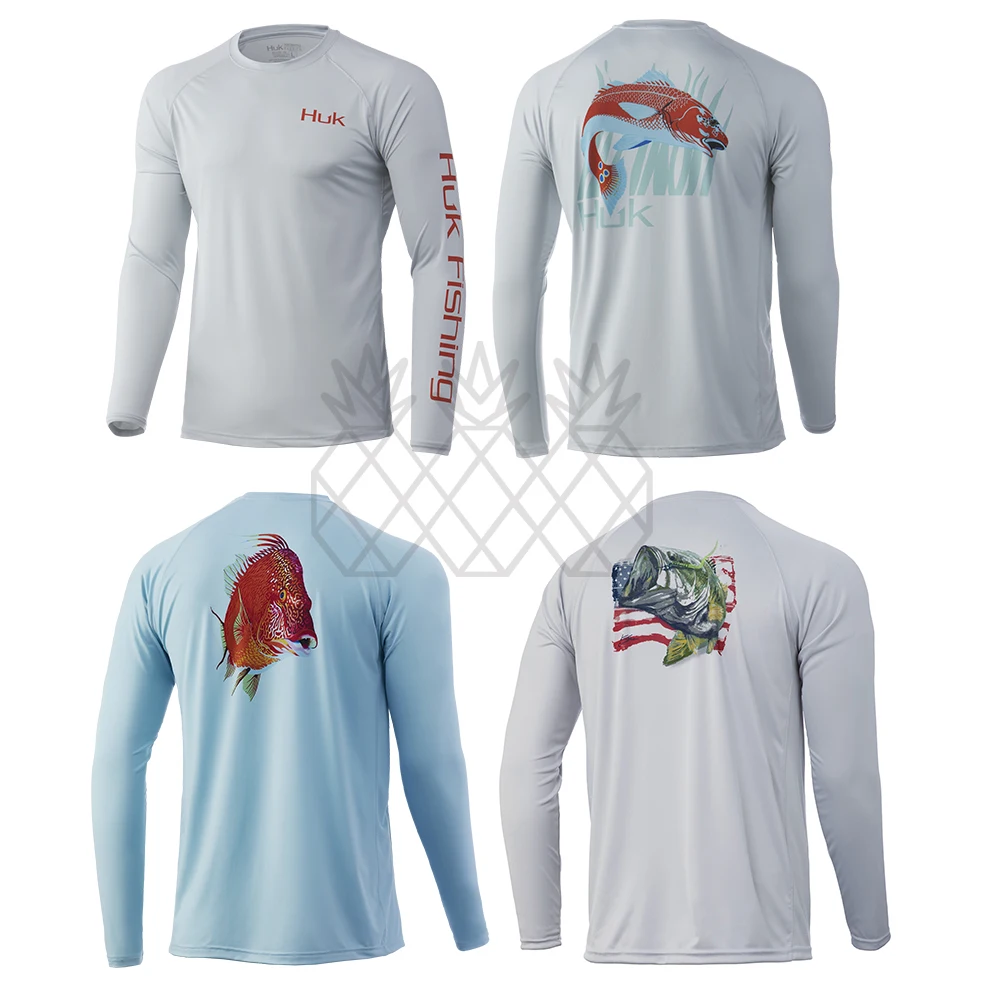 

2023 New Fishing Shirt Long Sleeves UPF50+ Shirt Men Fishing Clothing Outdoor Quick Dry Breathable Sportswear Anti Uv Fishi