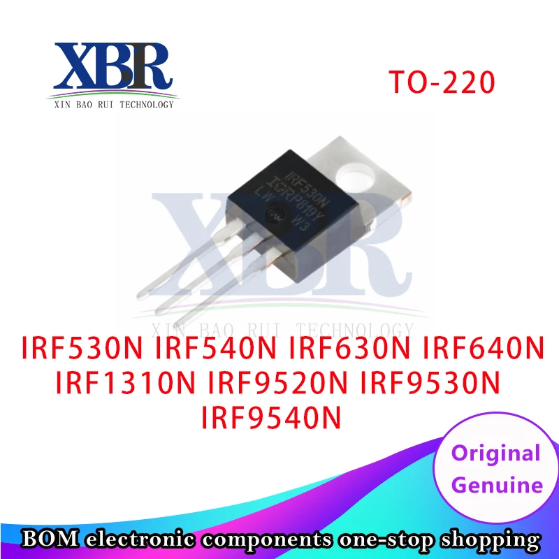 

10 pieces IRF530N IRF540N IRF630N IRF640N IRF1310N IRF9520N IRF9530N IRF9540N TO-220 MOSFET New original 100% quality