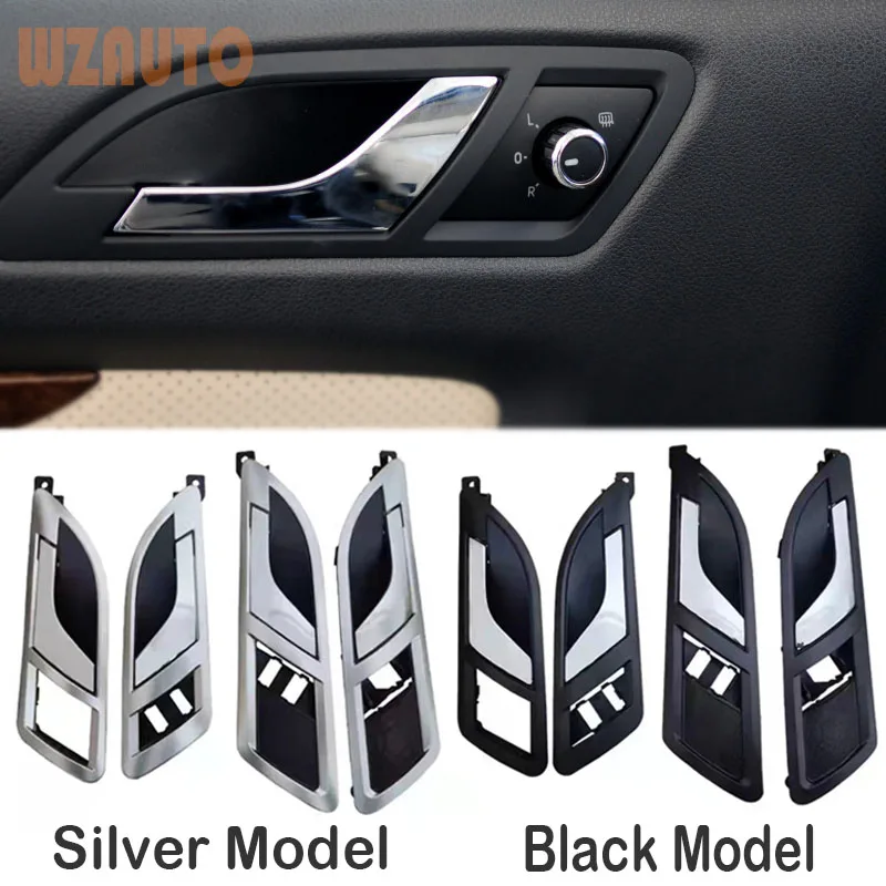 

Auto Interior Accessories Front Rear Inner Door Handle Inside Handle Silver Black Color for 08-12 VW Lavida