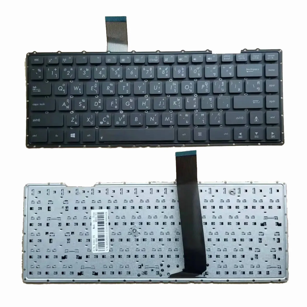 

New TI Thai Keyboard For Asus X401 X401A X401U F401 F401A F401U Black Without Frame