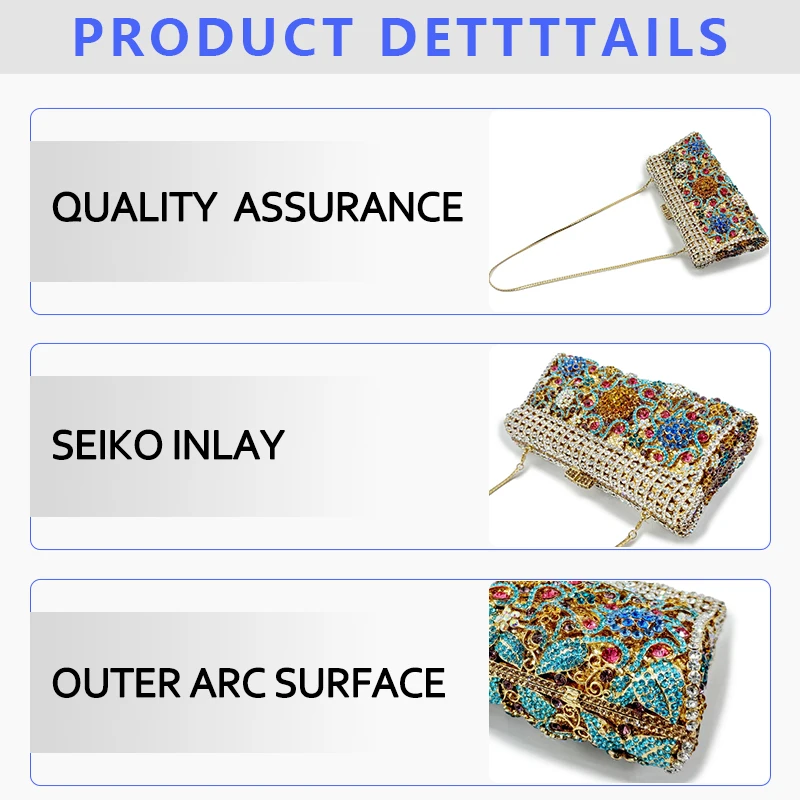 Новейший женский клатч с камнем для свадебной вечеринки рождественский подарок