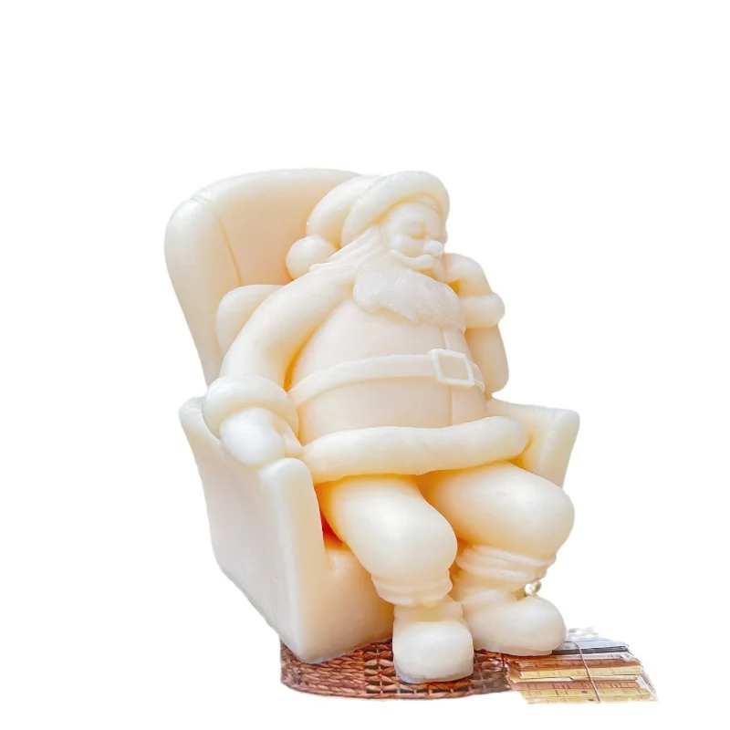 Трансграничная горячая Санта-Клаус спальная свеча силиконовая форма сделай сам