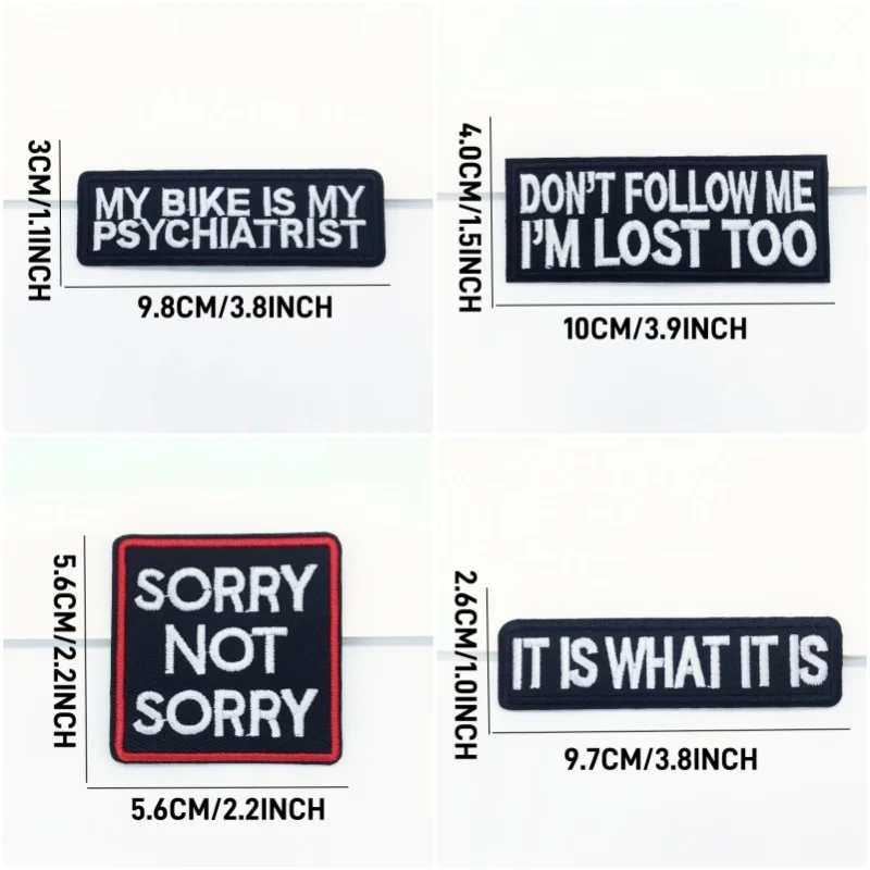5 шт. нашивки с текстовой вышивкой букв НЕ ПОЛУЧИТЕ МЕНЕ я ПРОСТОЙТЕ TOO. Аппликация