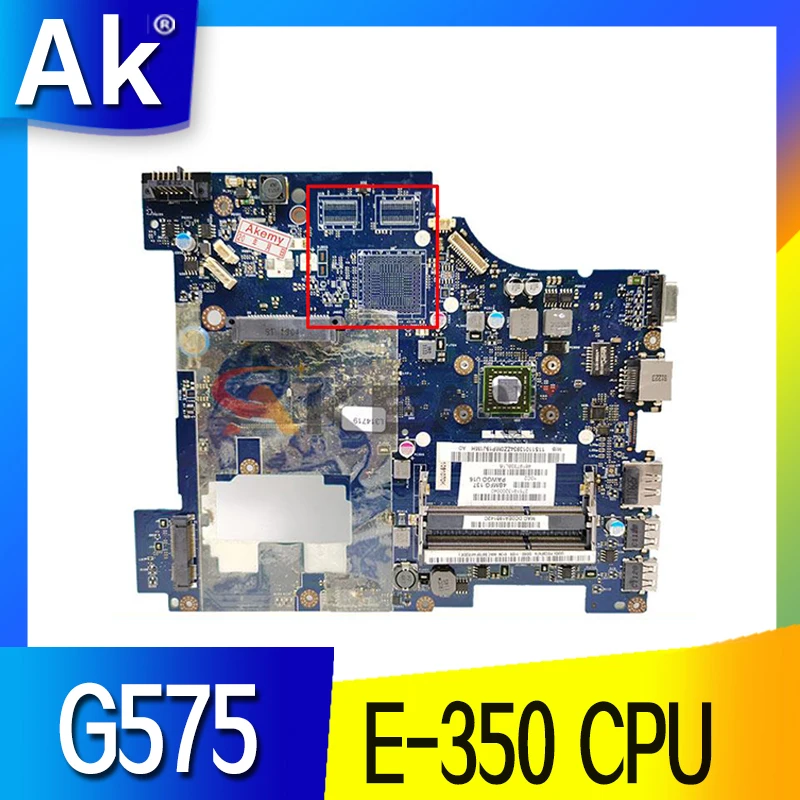 

LA-6757P для Lenovo G575 материнская плата w/ APU E-350 CPU DDR3 работает