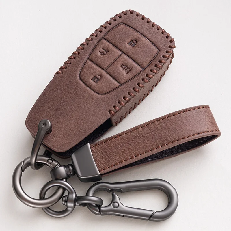 Кожаный чехол для ключей автомобиля Oli сумка BAIC X7 BJ40 Senova D50 D70 X55 X65 EU5 EU7 защитный