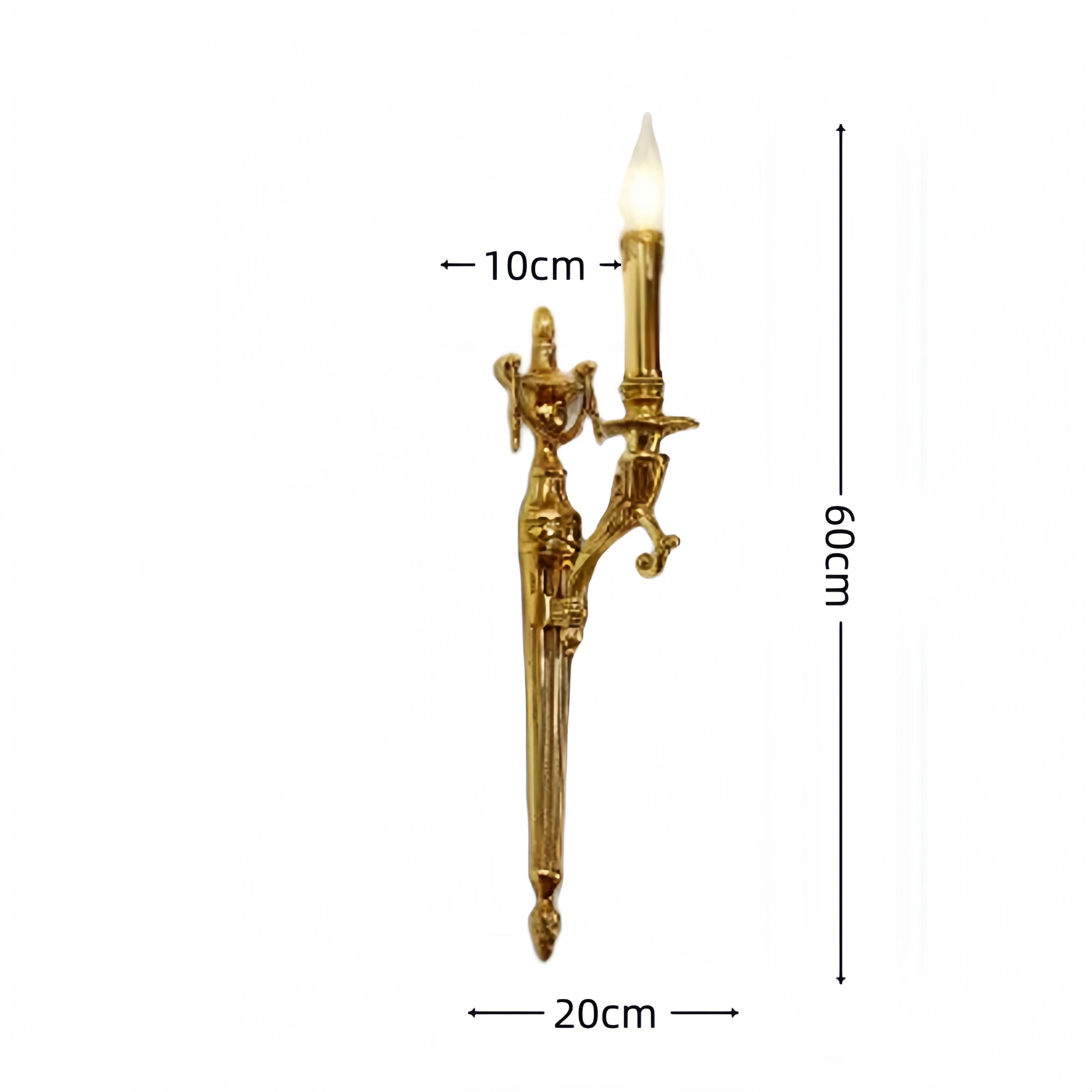 

Настенный светильник из латуни