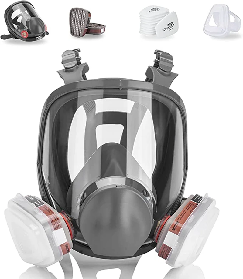

7 in 1 6800 gas mask, spray paint gas mask, wide field of view, full face mask, respirator, spray paint, silicone Gas Mask