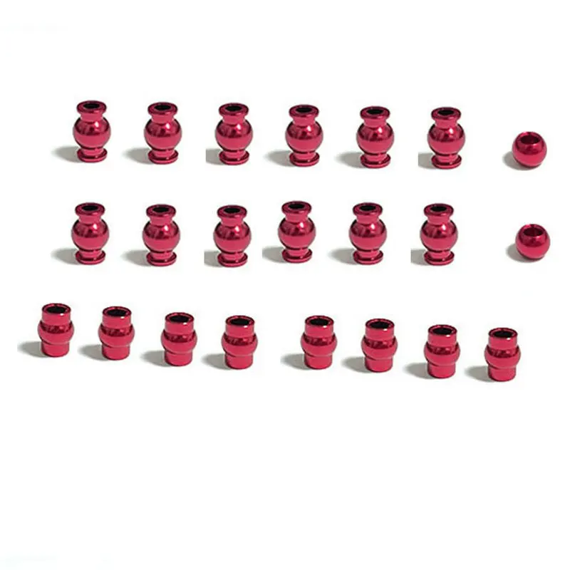 Complete 22pcs Aluminum Alloy Pivot Ball Head Set for Arrma 1/10 4x4 Granite Big Rock Senton Typhon Upgrade Parts