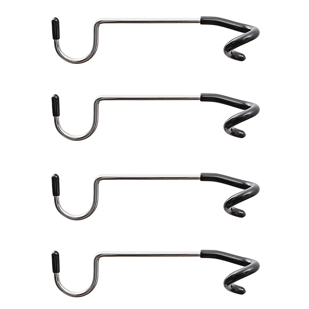 

4 Pcs Camping Light Pole Hook Black Metal Hangers Lantern Outdoor Gadget Supplies Cast Iron Tree Branch Hooks Travel Emotional