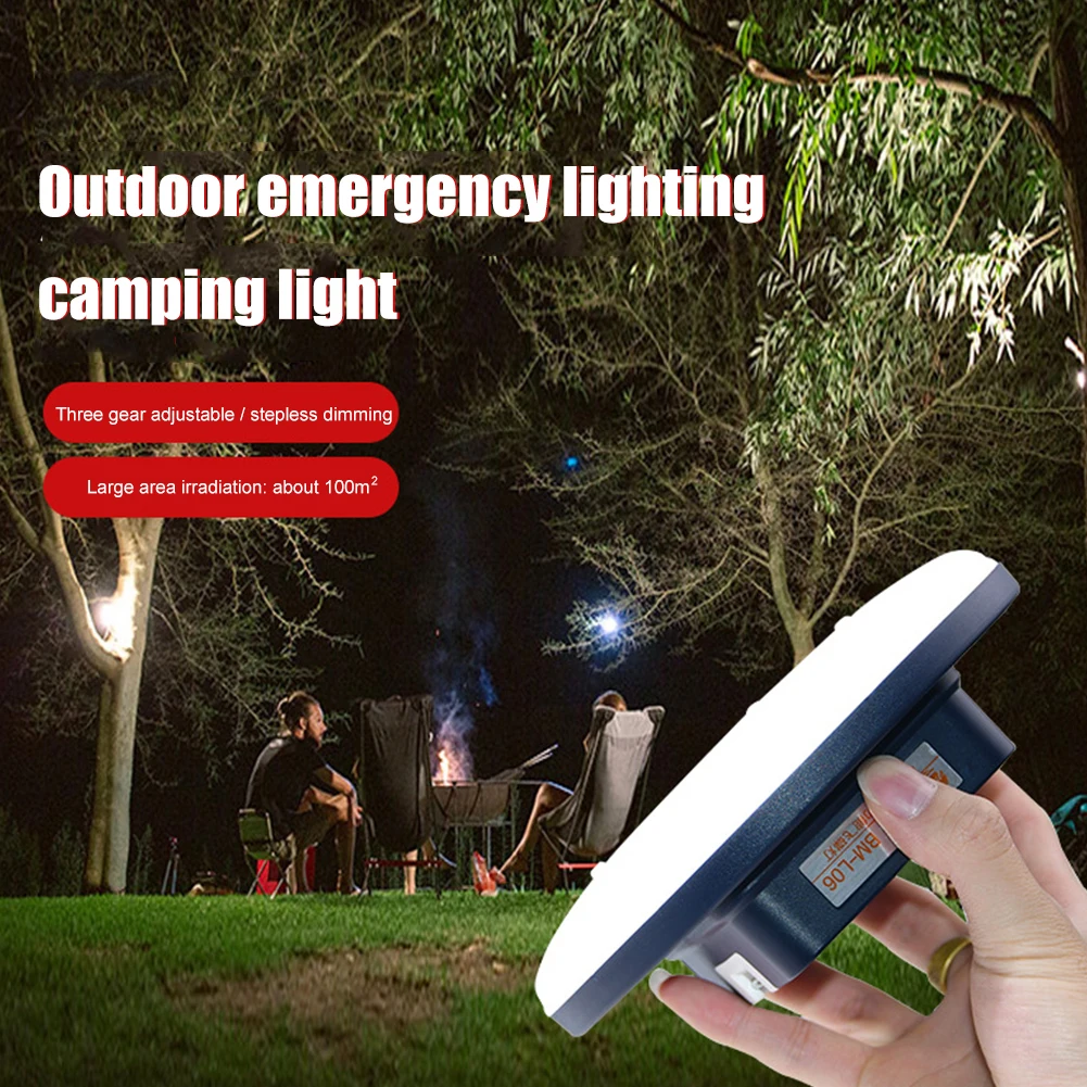 

Portable Camping Lantern USB Rechargeable LED Magnet Flashlight Hanging Lamp Waterproof Outdoor Tent Emergency Fishing Hiking