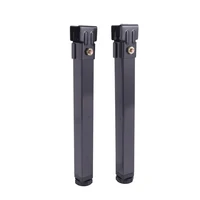 2 pcs adjustable height clamping tube leg metal square bed lifting table legs for tatami bed frame fixed support feet