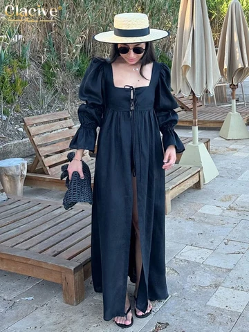 Black dress linen -   | AliExpress