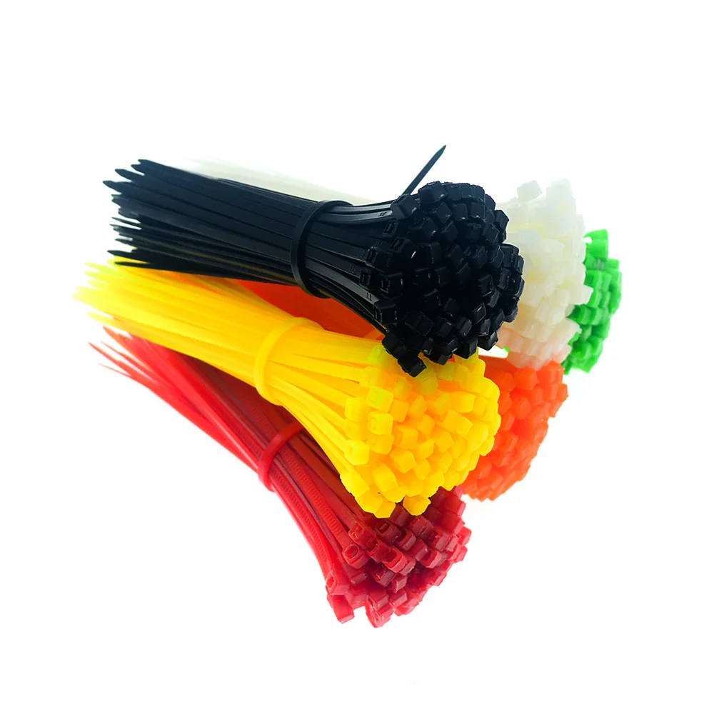 100 шт./упаковка самоблокирующиеся Нейлоновые кабельные стяжки 2 5x100 мм