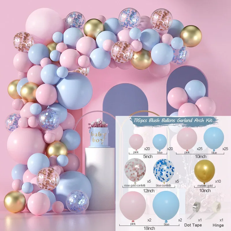 

Birthday Balloon Macaron Set Party Decoration Balloon Wedding Room Scene Decoration Baby Show Balloon Chain Arch