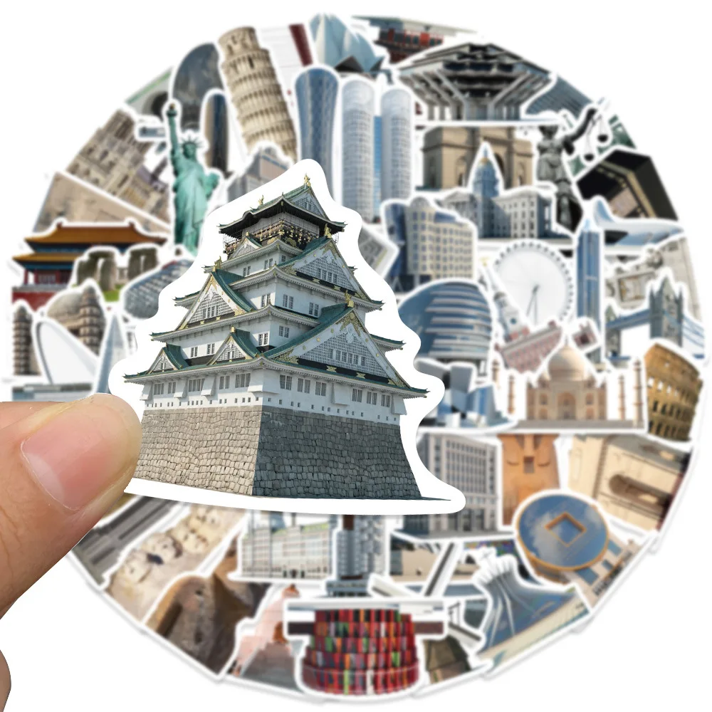 Рисунок 2 - Наклейки с изображением городов мира