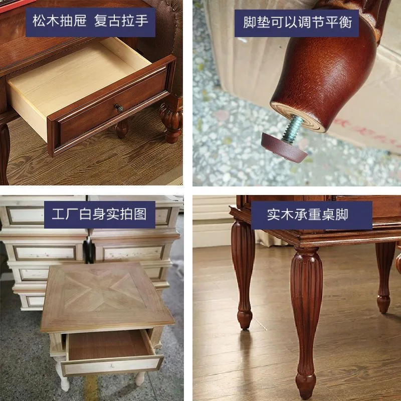 Американский шкаф с деревянными краями квадратный угловой диван кофейный столик