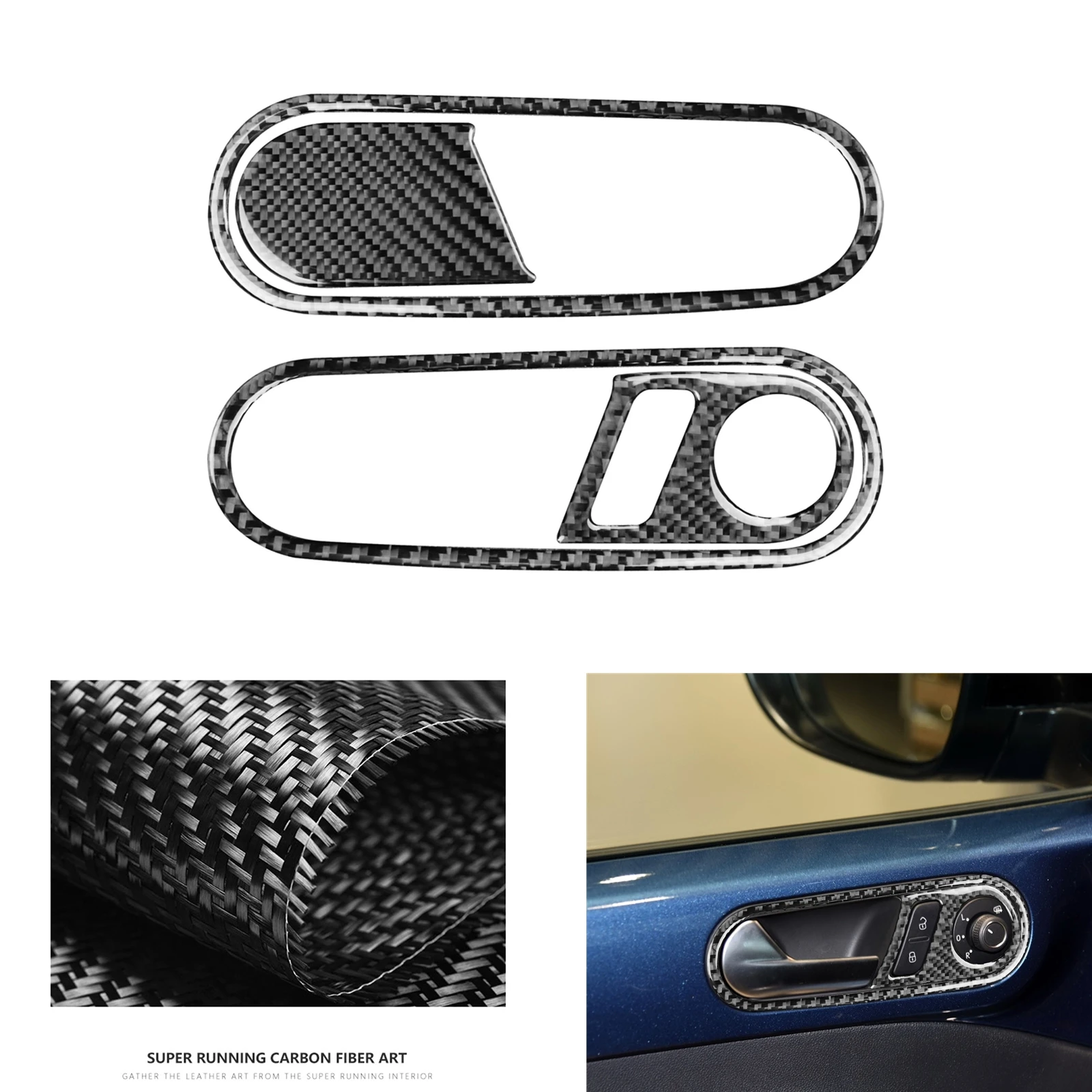 

Наклейка на рамку из углеродного волокна для Volkswagen VW Beetle 2012-2019