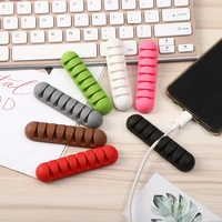 1pcsdesktop self adhesive cord manager vehicle mounted usb cable card cable winder household container network cable wire holder