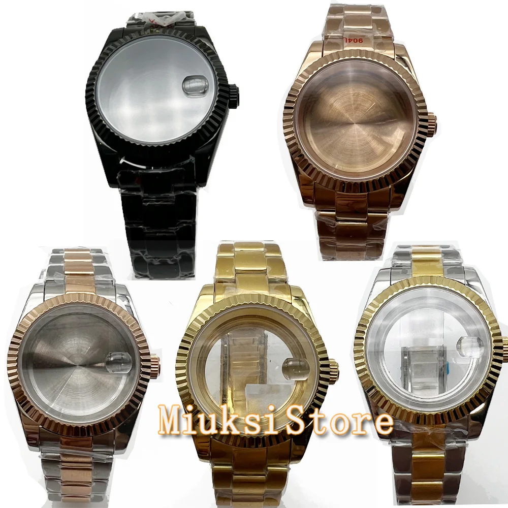 36mm/40mm Watch Case With Strap Sapphire Glass For NH35 NH36 ETA2824 2836 Miyota8215 8205 821A PT5000 ST2130 Movement