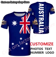 australia flag t shirt free custom name football australian t shirt au nation flag republic english text photo soccer clothing