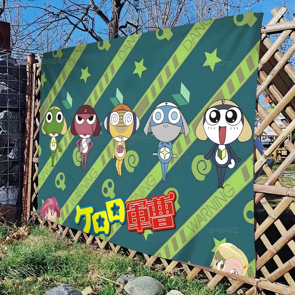 Фото Аниме-флаг K-Keroro Gunsou с лягушкой в стиле INS для украшения уличных вечеринок и создания атмосферы №2
