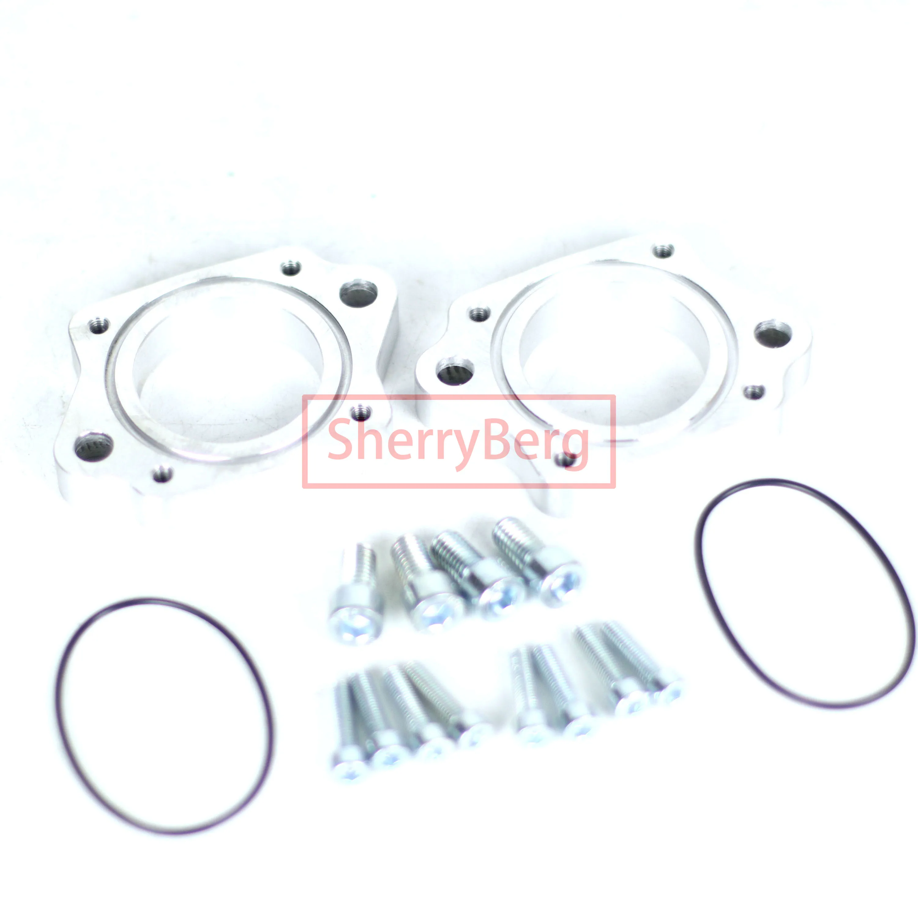 

SherryBerg 42mm Aluminium Adapters to Fit Individual SF Throttle Bodies for Weber Jenvey EMPI DCOE Style Inlet Manifold TH TB