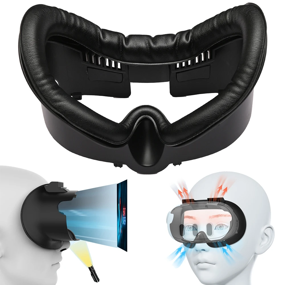 3 в 1 дышащая подушка для лица с защитой от пота