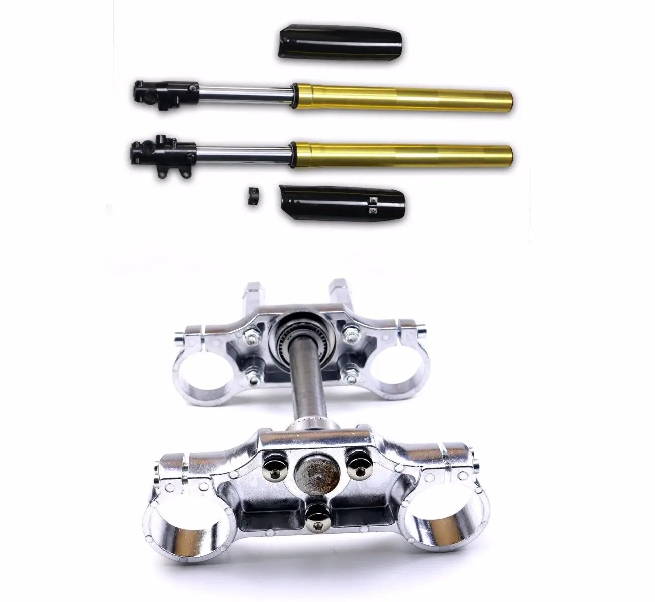 

TDPRO 48/45 мм передняя вилка подвеска тройное дерево Dirt Pit Bike Apollo SSR 110 125 140cc