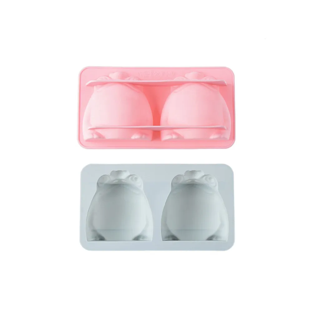 

2 Cell Cute Frog Silicone Cake Mold Kitchen Accessories Tool Handmade Soap Chocolate DIY Creative Cake Tray Dessert Baking Mould