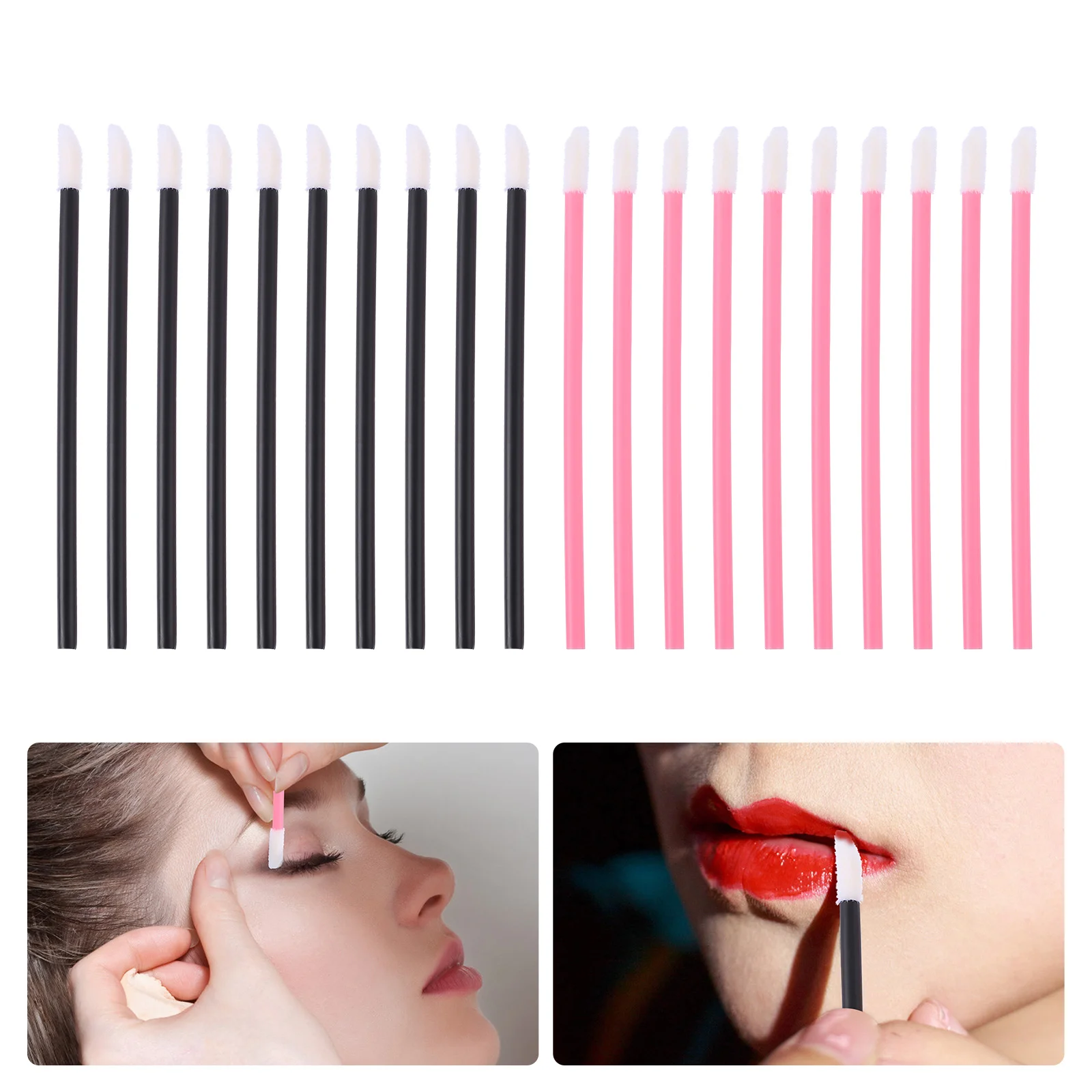 

200pcs Disposable Lip Brushes Lipstick Applicator Makeup Brush Makeup Tool