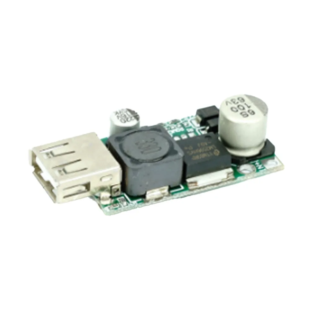 

DC-DC Buck Step Down Converter 9V/12V/24V/36V/48V to 5V/3A USB Charger LM2596HV